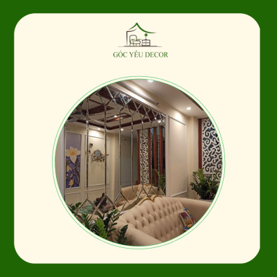 gương trang trí phòng khách