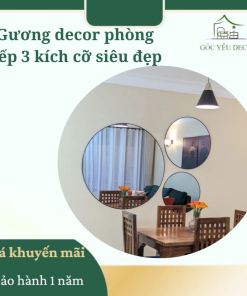 Gương decor phòng bếp 3 kích cỡ siêu đẹp