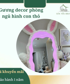Gương decor phòng ngủ hình con thỏ